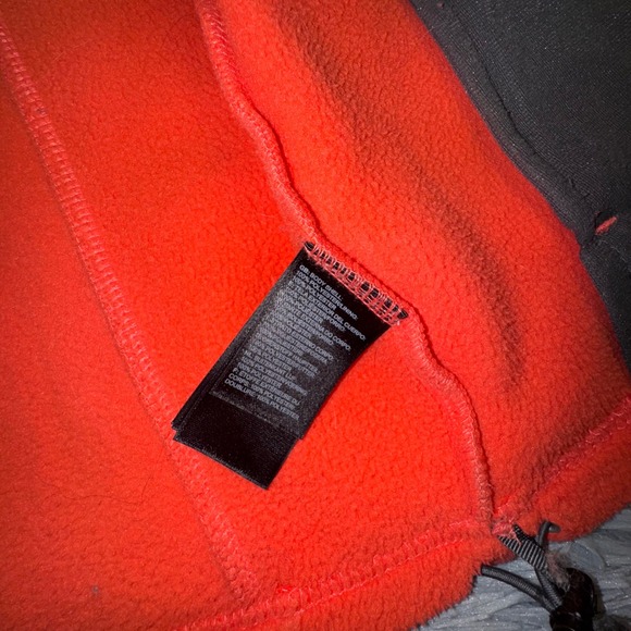 The North Face Womens Small Glacier Fleece Jacket Full Zip Orange Athletic Coat - Picture 7 of 11